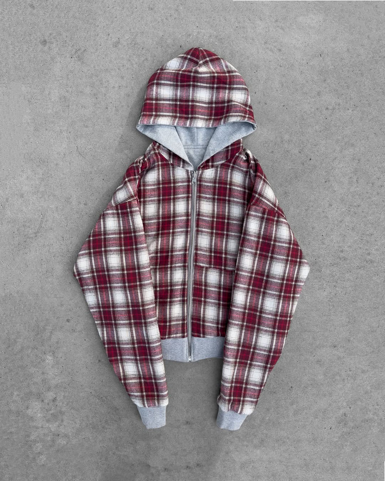 Reversible plaid Red